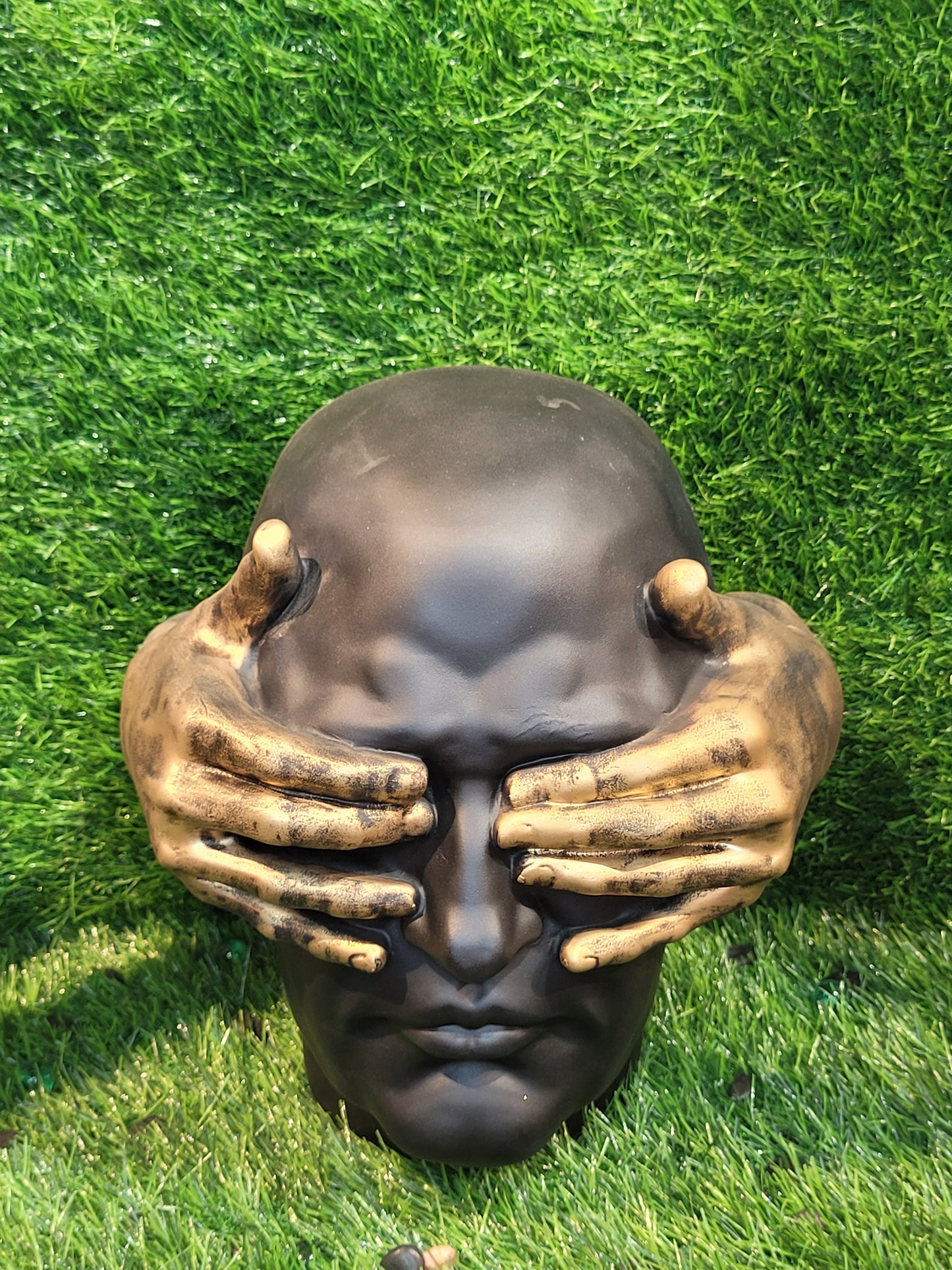 Bronze-Style Thinker Sculpture
