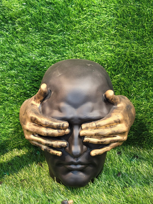 Bronze-Style Thinker Sculpture