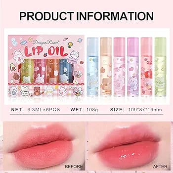pack of 6 Lip Oil - Image 4