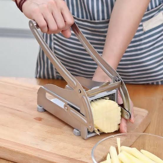 Stainless Steel French Fries Potato Cutter Double Blade High