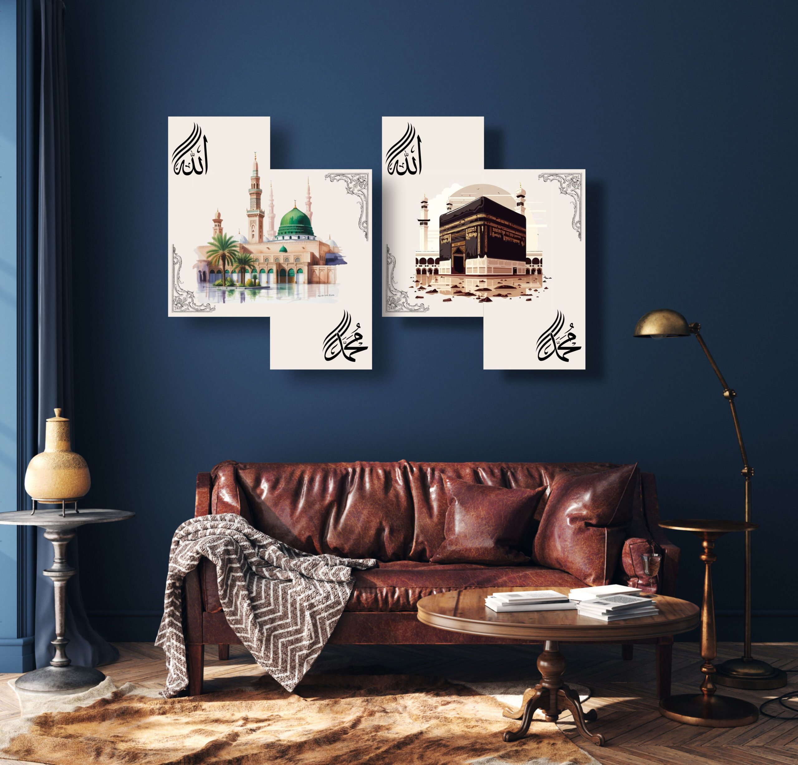 Kaaba Islamic Wall Art Set