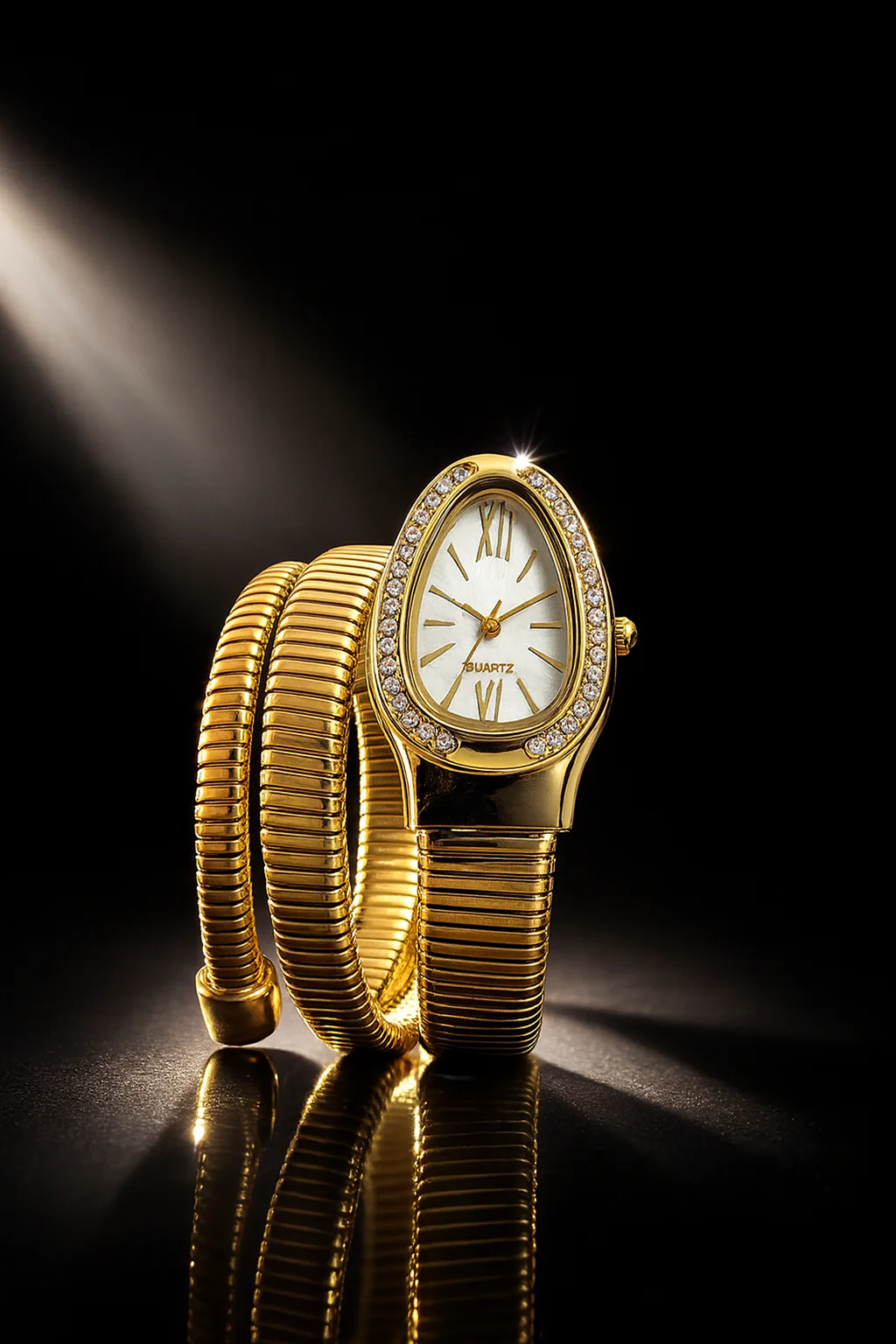 Golden Snake Wrap Watch - Image 4