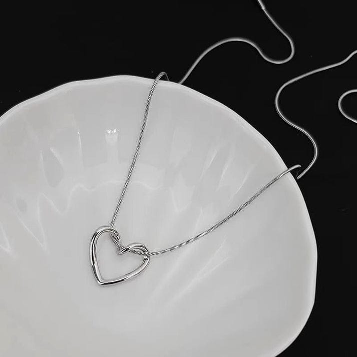 Golden Hollow Heart Pendant - Image 4
