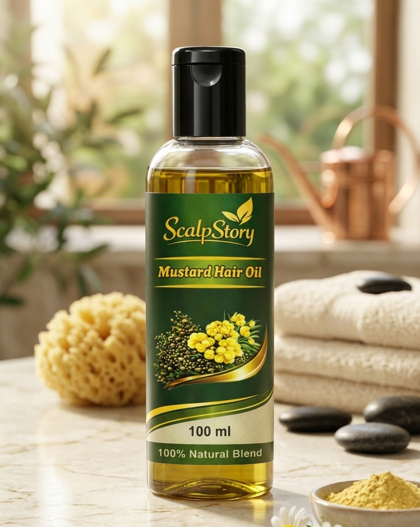Mustard Hair Oil 100ml - Image 2