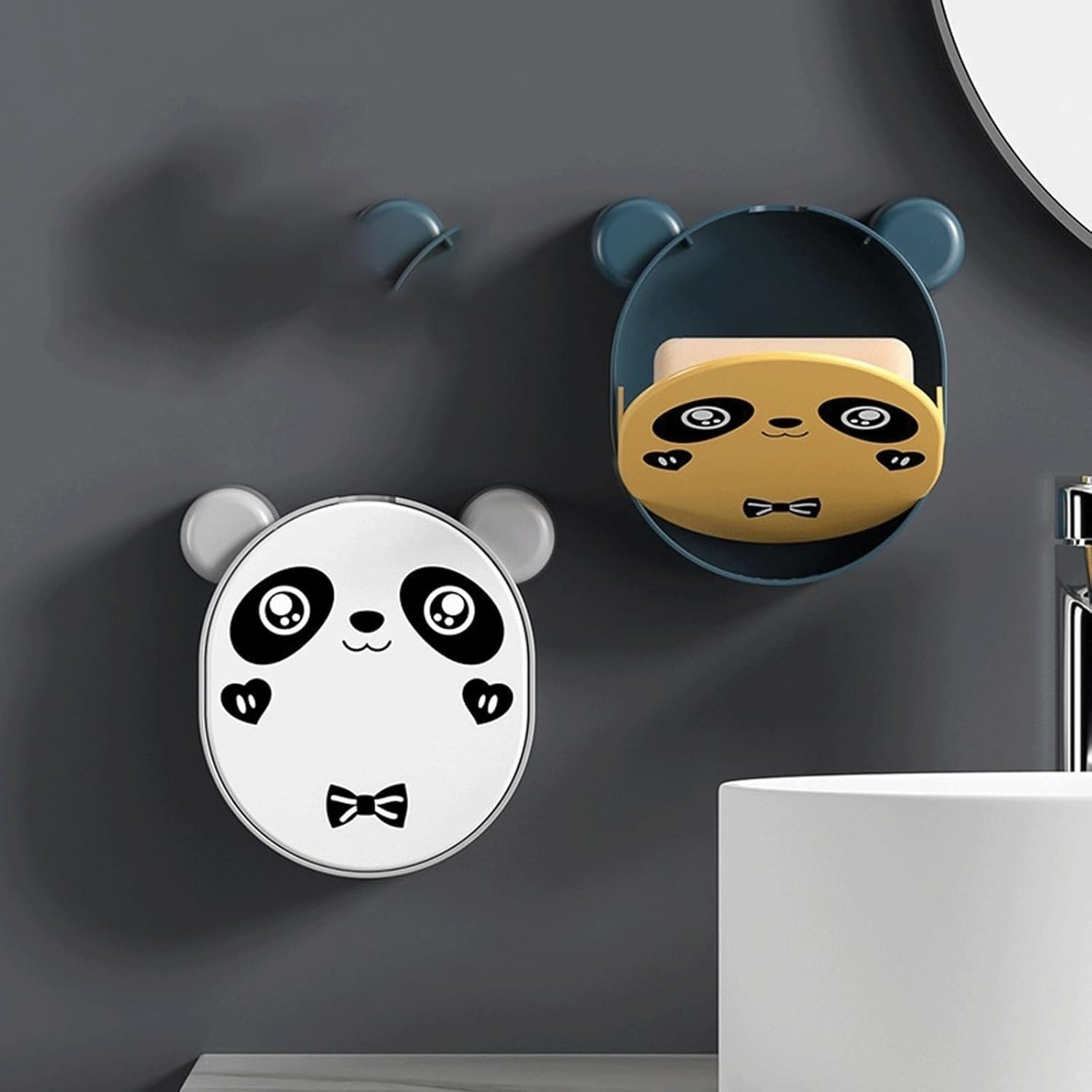 Cute Panda Wall-Mounted Soap Dish - Image 4