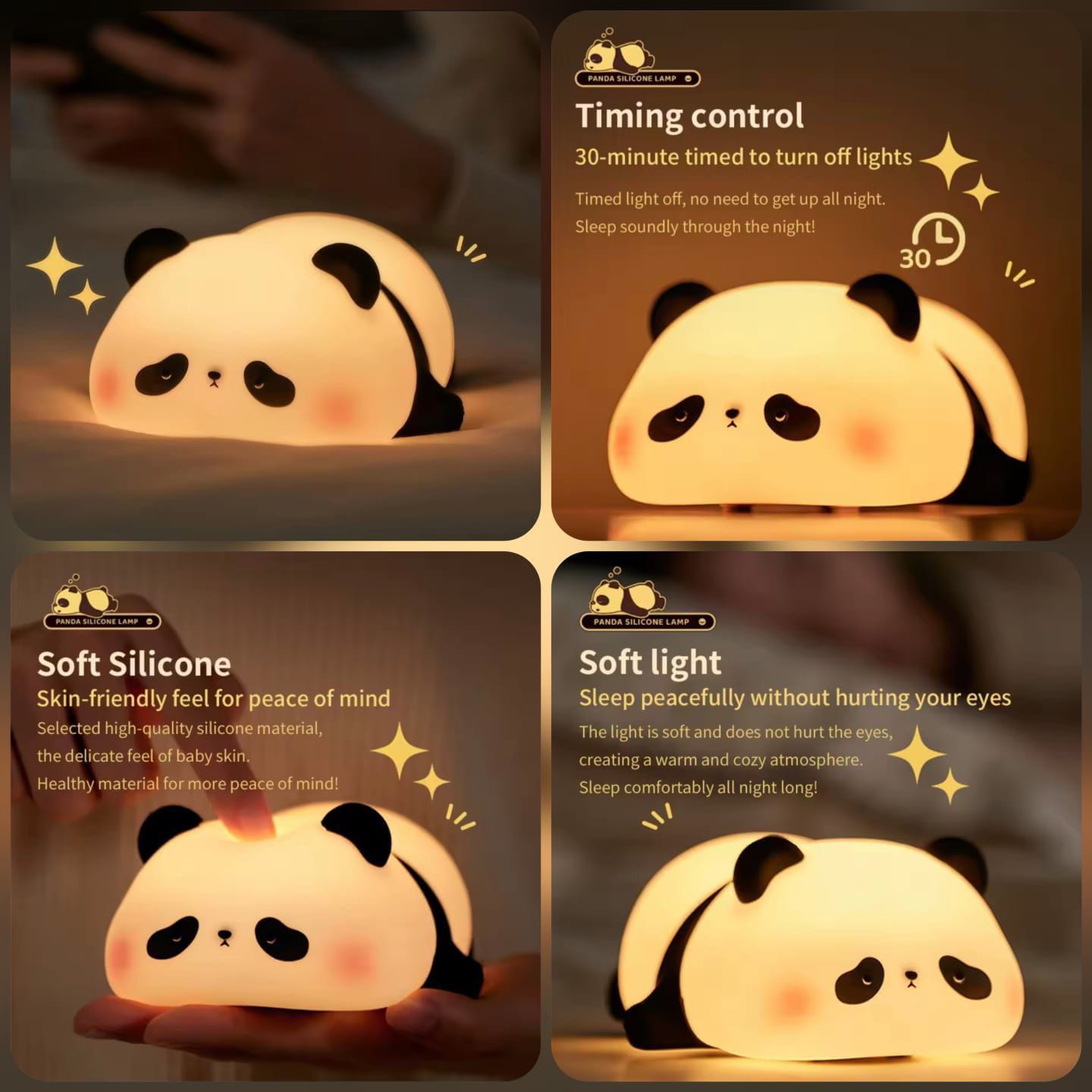 Rechargeable Panda Night Lamp - Image 3