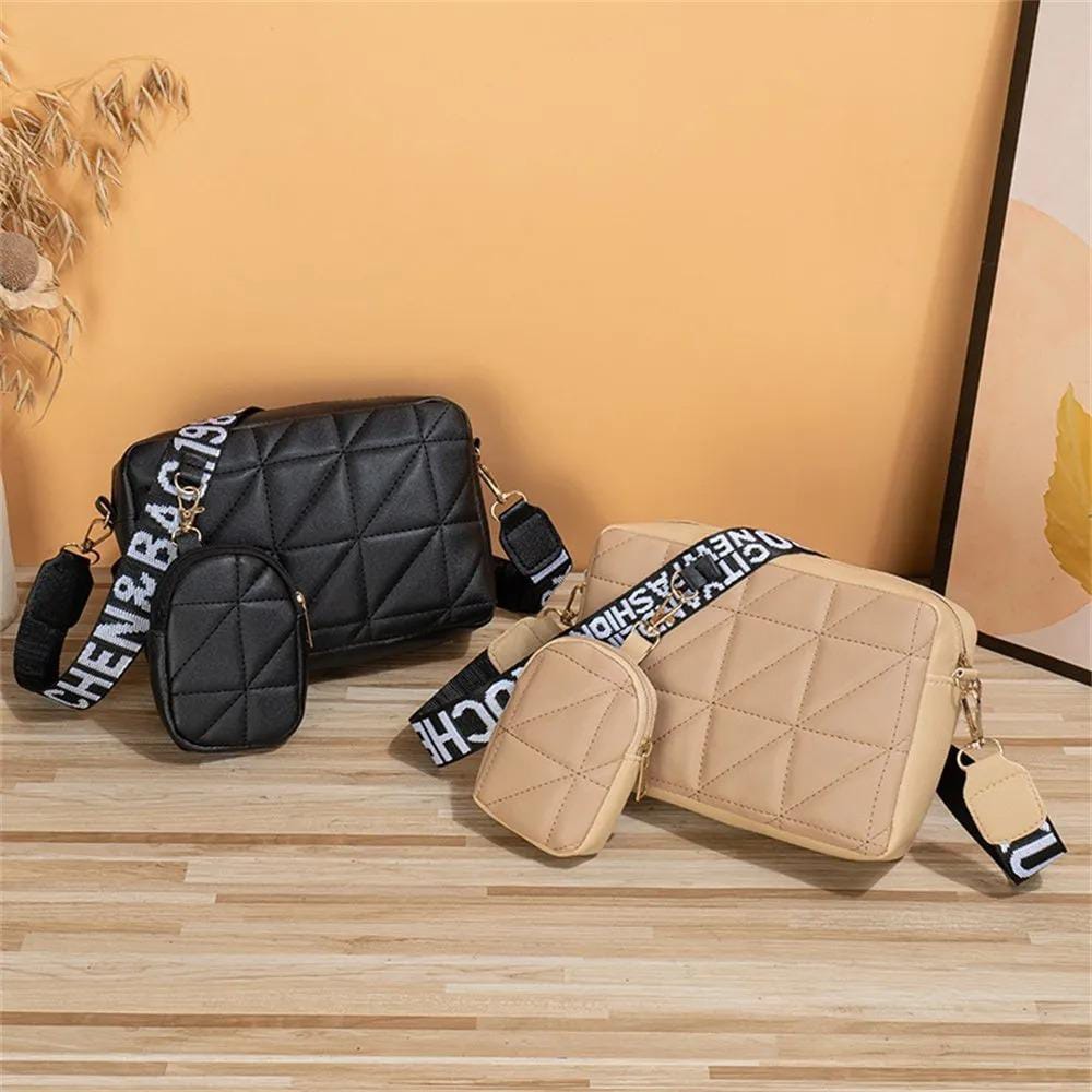 Black 2-Piece Crossbody Bag Set - Image 6