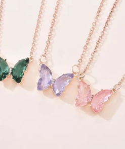 Crystal Butterfly Pendant