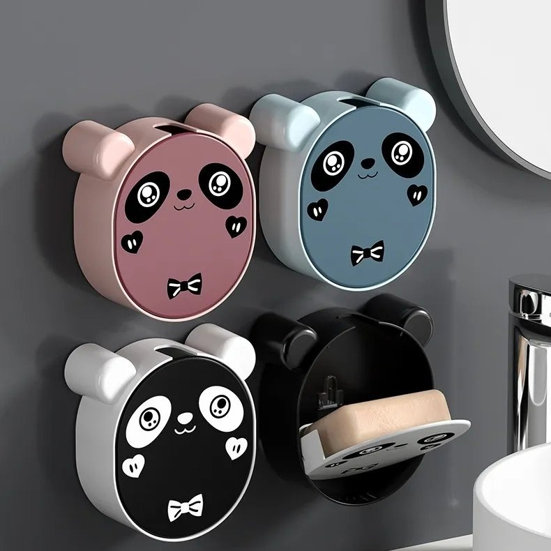 Cute Panda Wall-Mounted Soap Dish