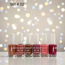 Huda Beauty Peel Off Nail Polish Set – 6 Pcs